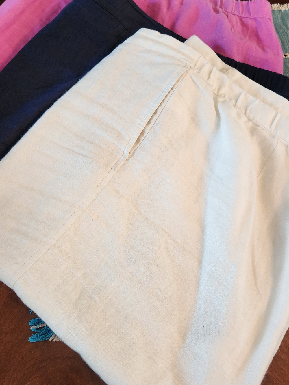 Lot Of 3 J. Jill Linen Wide Leg Cropped Pants